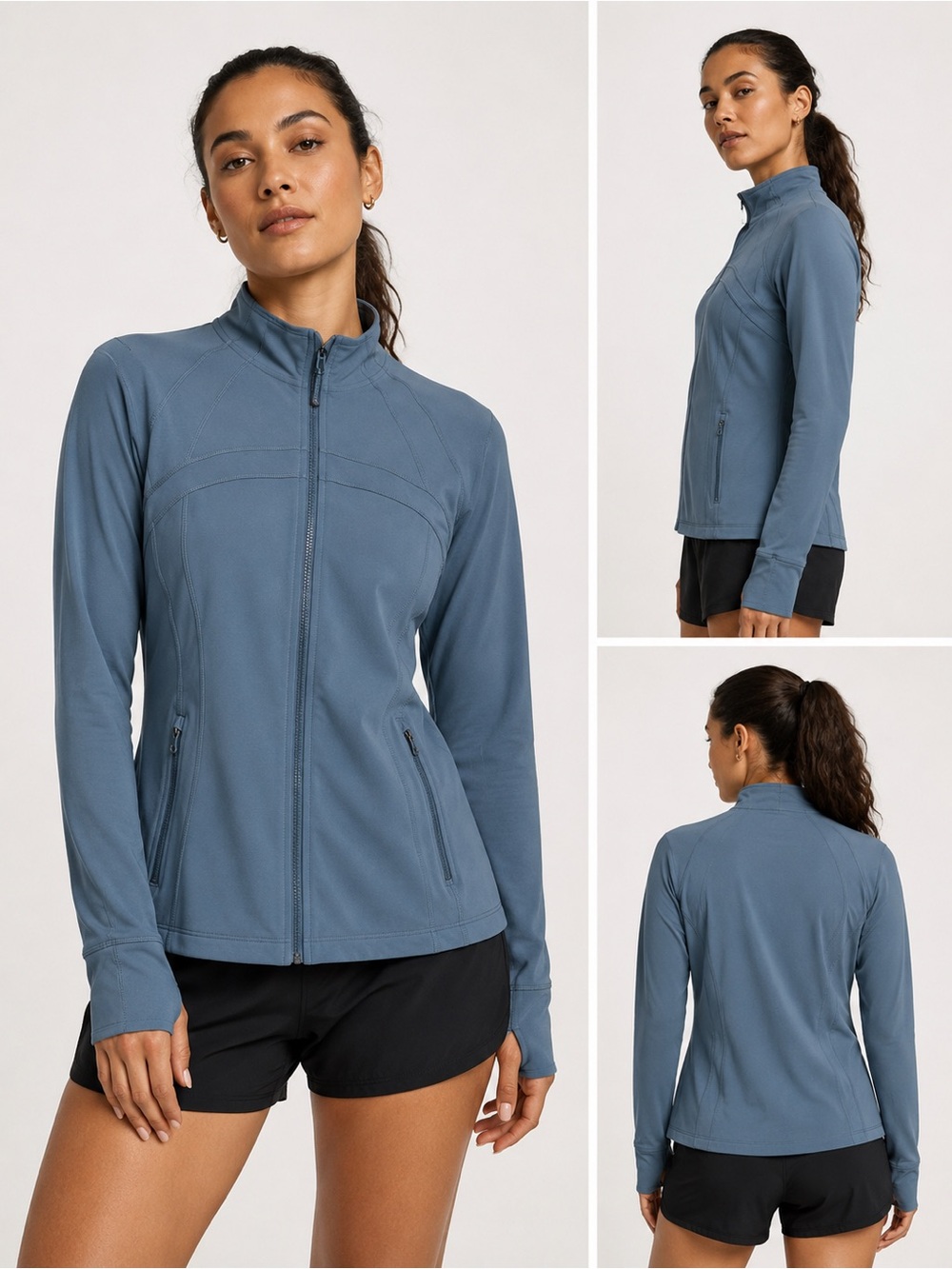 90 Degrees by Reflex Full-Zip Athletic Jacket Size 1X | Bering Sea Blue | NWOT
